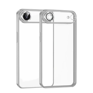 HarmonyAura Apple iPhone 17 Air Razer Lensli Silikon - Gümüş