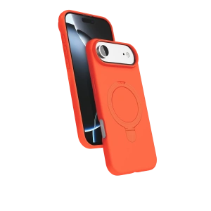 HarmonyAura Apple iPhone 17 Air Regal Magsafe Standlı Kapak - Turuncu