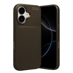 HarmonyAura Apple iPhone 17 Auto Focus Karbon Kapak - Kahverengi