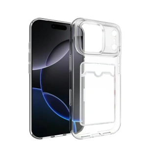 HarmonyAura Apple iPhone 17 Pro Kart Şeffaf Silikon - Şeffaf