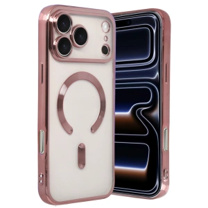 HarmonyAura Apple iPhone 17 Pro Kross Magneticsafe Kapak - Rose