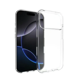 HarmonyAura Apple iPhone 17 Pro Max Lüx Şeffaf Silikon - Şeffaf