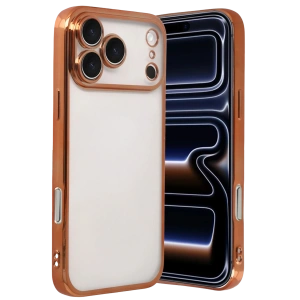 HarmonyAura Apple iPhone 17 Pro Max Razer Lensli Silikon - Turuncu