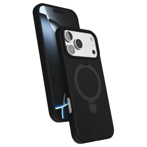 HarmonyAura Apple iPhone 17 Pro Max Regal Magsafe Standlı Kapak - Siyah