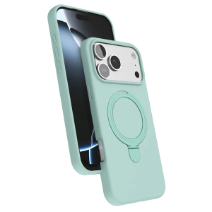 HarmonyAura Apple iPhone 17 Pro Max Regal Magsafe Standlı Kapak - Su Yeşili