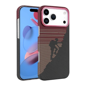 HarmonyAura Apple iPhone 17 Pro Max Vega Magsafe Kapak - Kırmızı