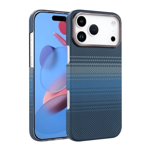 HarmonyAura Apple iPhone 17 Pro Max Vega Magsafe Kapak - Mavi