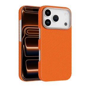 HarmonyAura Apple iPhone 17 Pro Max Vega Magsafe Kapak - Turuncu