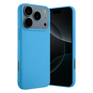 HarmonyAura Apple iPhone 17 Pro Nano içi Kadife Silikon - Mavi