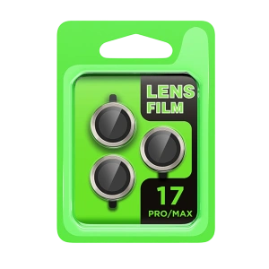 HarmonyAura Apple iPhone 17 Pro Raze Metal Kamera Lens - Gri