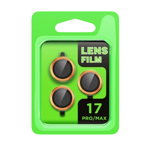 HarmonyAura Apple iPhone 17 Pro Raze Metal Kamera Lens - Turuncu