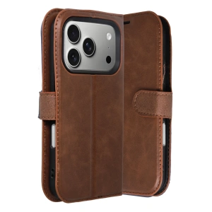 HarmonyAura Apple iPhone 17 Pro Trend S Plus Kapaklı Kılıf - Taba