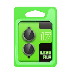 HarmonyAura Apple iPhone 17 Raze Metal Kamera Lens - Gri