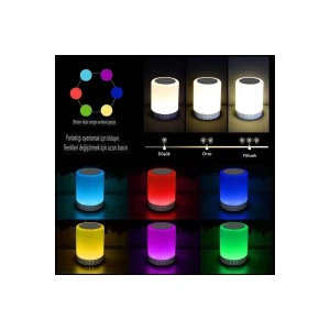 HarmonyAura  Cl-671 Şarjlı Dokunmatik Gece Lambalı Bluetooth Hoparlör