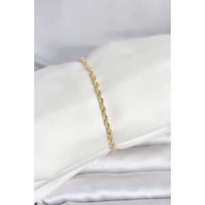 HarmonyAura CM 14K Gold Renk Burgu Model Kadın Bileklik