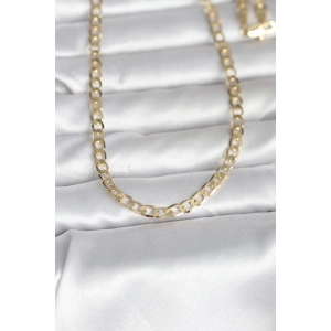 HarmonyAura CM 14K Gold Renk Kalın Zincir Model 60 cm Kadın Kolye