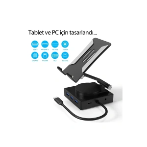 HarmonyAura  Dönüştürücü 10in1 Hub 116 - Gri