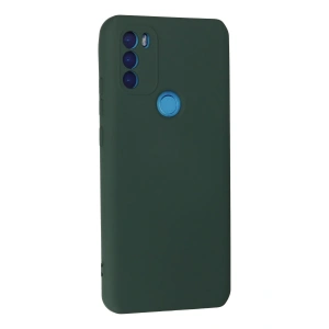 HarmonyAura  General Mobile Gm 21 Plus Kılıf Nano Içi Kadife Silikon - Koyu Yeşil