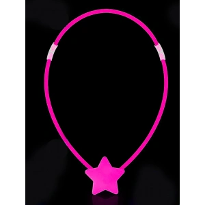 HarmonyAura Glow Yıldız Kolye - Glow Kolye - Glow Partisi Yıldız Kolye 6 Adet