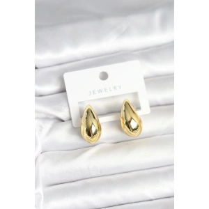 HarmonyAura Gold Renk Damla Küpe 24 mm