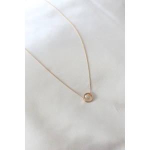 HarmonyAura Gold Renk Minimal Kalp Figür Kadın Kolye