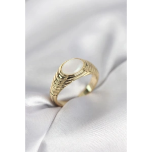 HarmonyAura Gold Renk Vintage Model Kadın Yüzük