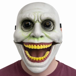 HarmonyAura Hareketli Çene Mekanizmalı Korku Maskesi Yeşil