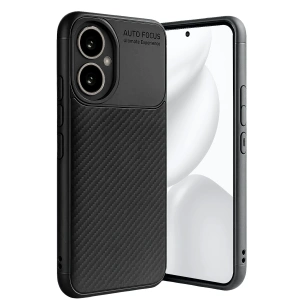 HarmonyAura Honor 400 Kılıf Auto Focus Karbon Kapak - Siyah