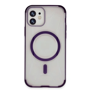 HarmonyAura iPhone 11 Hilton Magsafe Kapak - Derin Mor