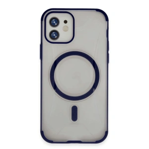 HarmonyAura iPhone 11 Hilton Magsafe Kapak - Lacivert