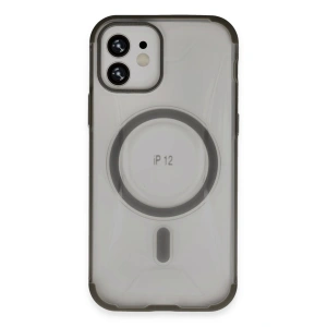 HarmonyAura iPhone 12 Hilton Magsafe Kapak - Titan Gri