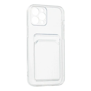 HarmonyAura  Iphone 12 Pro Max Kılıf Kart Şeffaf Silikon - Şeffaf