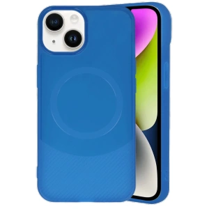 HarmonyAura  Iphone 14 Kılıf Maya Karbon Kapak - Lacivert