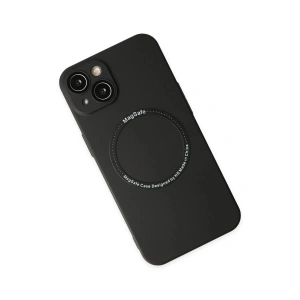 HarmonyAura  Iphone 14 Plus Kılıf Jack Magneticsafe Lens Silikon - Siyah