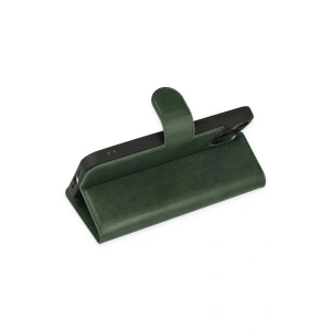 HarmonyAura  Iphone 14 Plus Kılıf Trend S Plus Kapaklı Kılıf - Yeşil