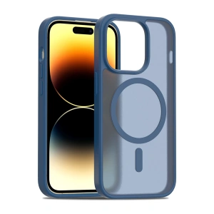 HarmonyAura iPhone 14 Pro Jota Magsafe Kapak - Lacivert