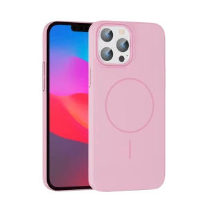 HarmonyAura iPhone 14 Pro Max Broş Magsafe Kapak - Pembe