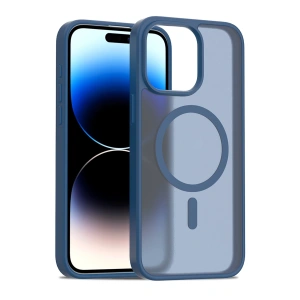 HarmonyAura iPhone 14 Pro Max Jota Magsafe Kapak - Lacivert