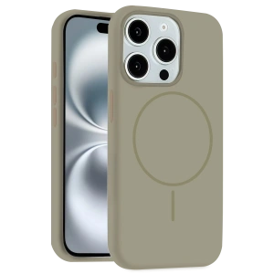 HarmonyAura iPhone 14 Pro Max Kılıf Jully Magsafe Kapak - Çöl Titanyum
