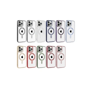 HarmonyAura  Iphone 14 Pro Max Kılıf Kronos Magsafe Kapak - Rose Gold