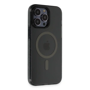 HarmonyAura iPhone 14 Pro Max Kılıf Tigra Magsafe Kapak - Siyah