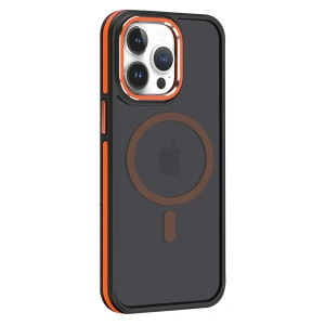 HarmonyAura iPhone 14 Pro Winner Magsafe Kapak - Turuncu