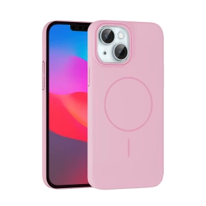 HarmonyAura iPhone 15 Plus Broş Magsafe Kapak - Pembe