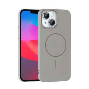 HarmonyAura iPhone 15 Plus Broş Magsafe Kapak - Titan Gri