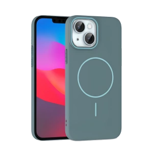 HarmonyAura iPhone 15 Plus Broş Magsafe Kapak - Turkuaz