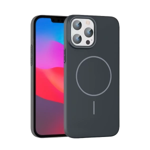 HarmonyAura iPhone 15 Pro Max Broş Magsafe Kapak - Füme