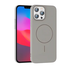 HarmonyAura iPhone 15 Pro Max Broş Magsafe Kapak - Titan Gri