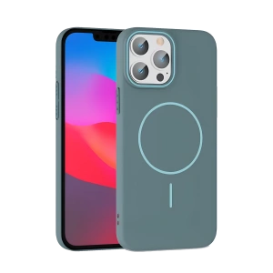 HarmonyAura iPhone 15 Pro Max Broş Magsafe Kapak - Turkuaz