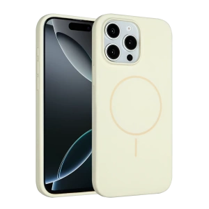 HarmonyAura iPhone 15 Pro Max Kılıf Jully Magsafe Kapak - Bej