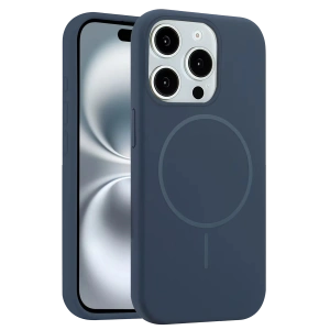 HarmonyAura iPhone 15 Pro Max Kılıf Jully Magsafe Kapak - Lacivert